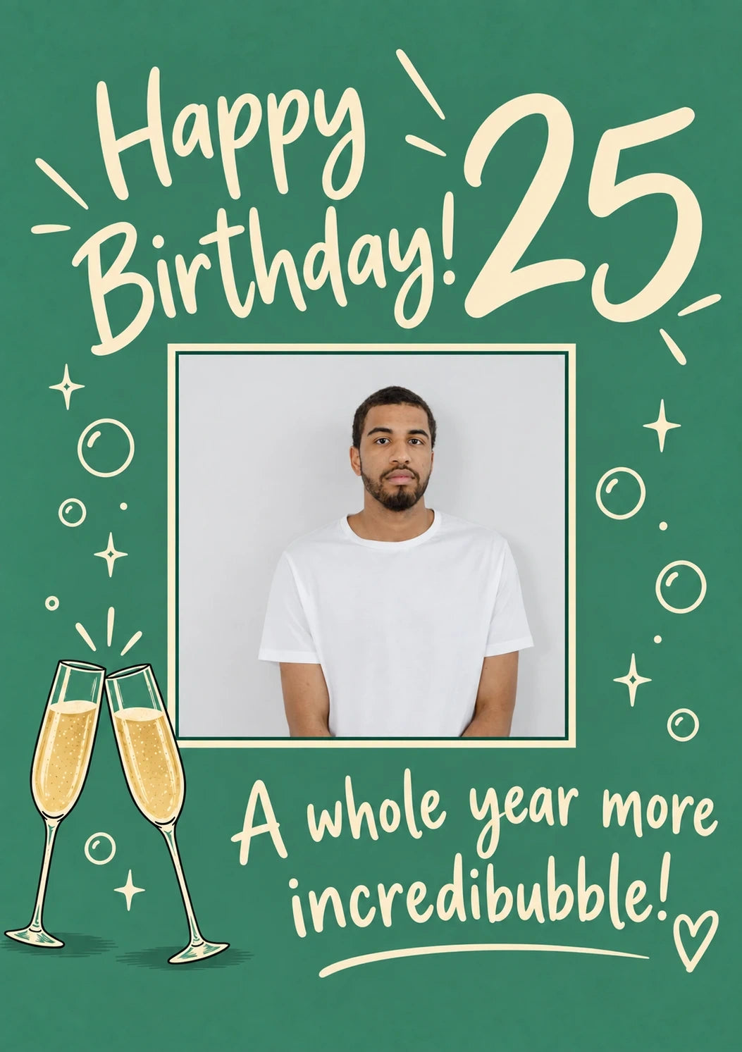 Birthdays - Personalised Card — with punch holes