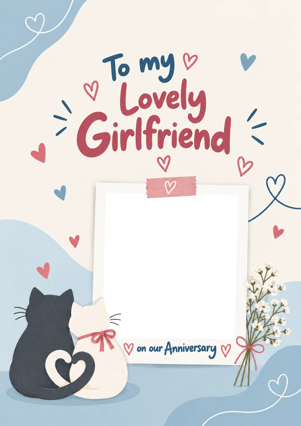 Anniversary - Personalised Card — with punch holes