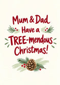 Load image into Gallery viewer, Christmas - Personalised Card — with punch holes
