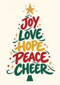 Load image into Gallery viewer, Christmas - Personalised Card — with punch holes
