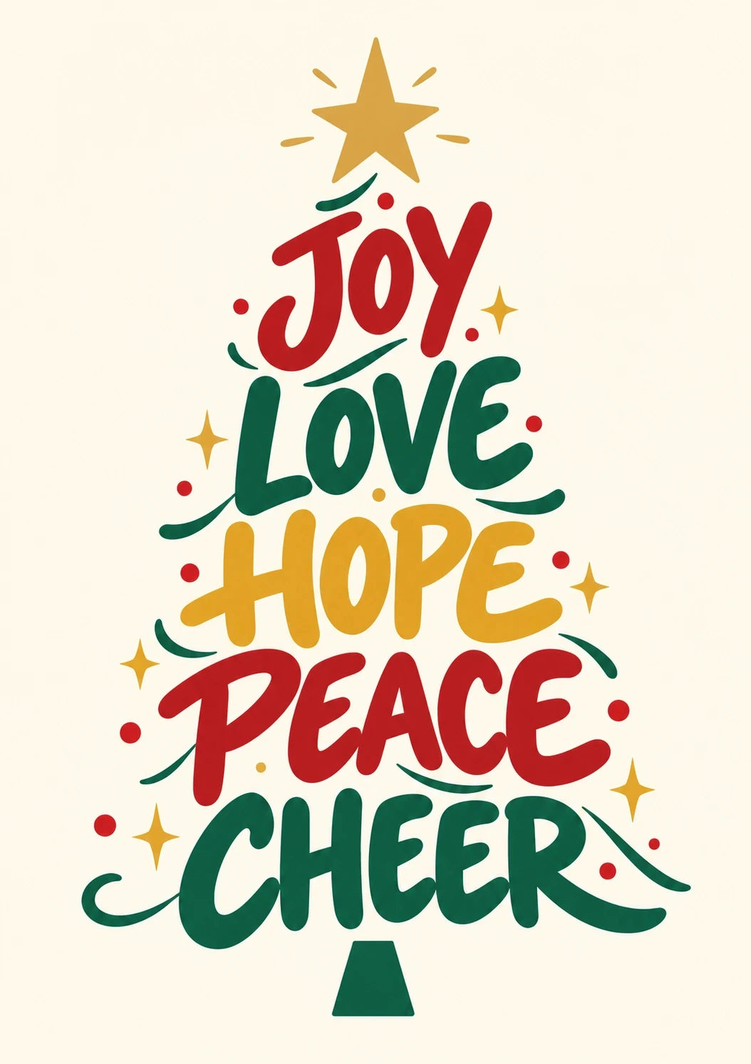 Christmas - Personalised Card — with punch holes