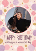Load image into Gallery viewer, Birthdays - Personalised Card — with punch holes
