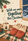 Load image into Gallery viewer, Christmas - Personalised Card — with punch holes
