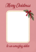 Load image into Gallery viewer, Christmas - Personalised Card — with punch holes
