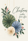 Load image into Gallery viewer, Christmas - Personalised Card — with punch holes
