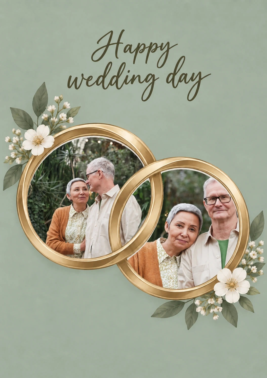 Weddings - Personalised Card — with punch holes