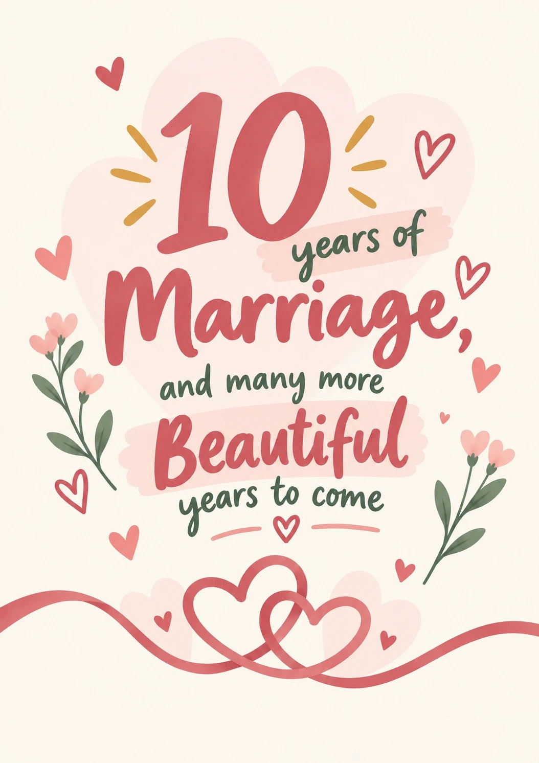 Anniversary - Personalised Card — with punch holes