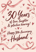 Load image into Gallery viewer, Anniversary - Personalised Card — with punch holes
