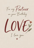 Load image into Gallery viewer, Birthdays - Personalised Card — with punch holes
