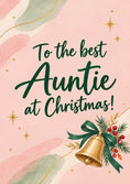 Load image into Gallery viewer, Christmas - Personalised Card — with punch holes
