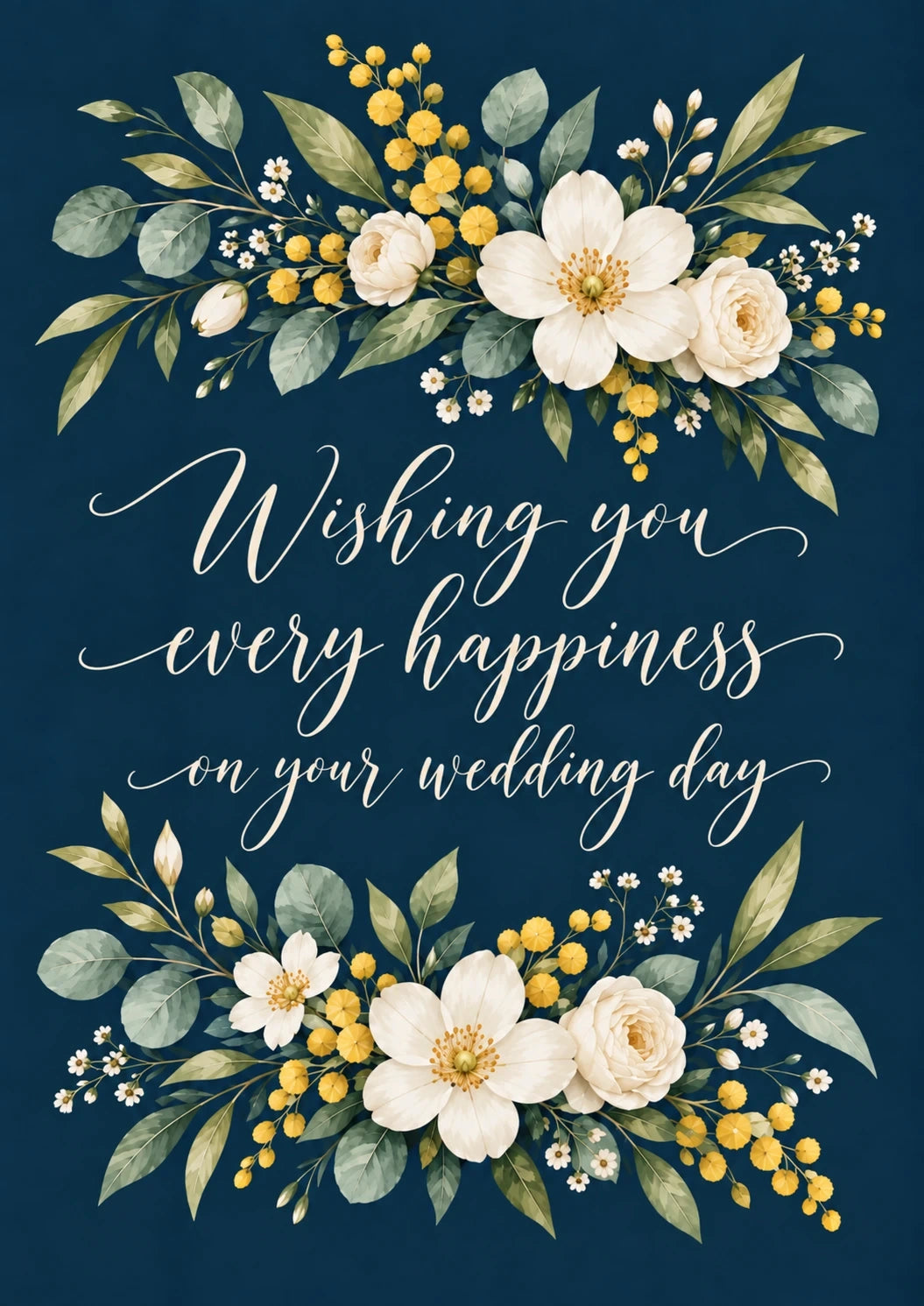 Weddings - Personalised Card — with punch holes