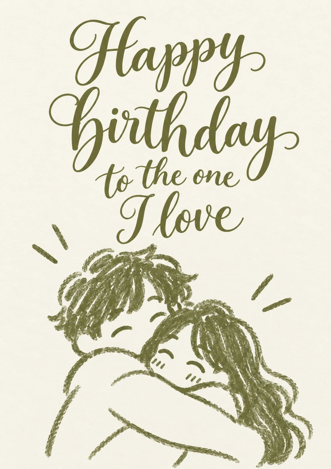 Birthdays - Personalised Card — with punch holes