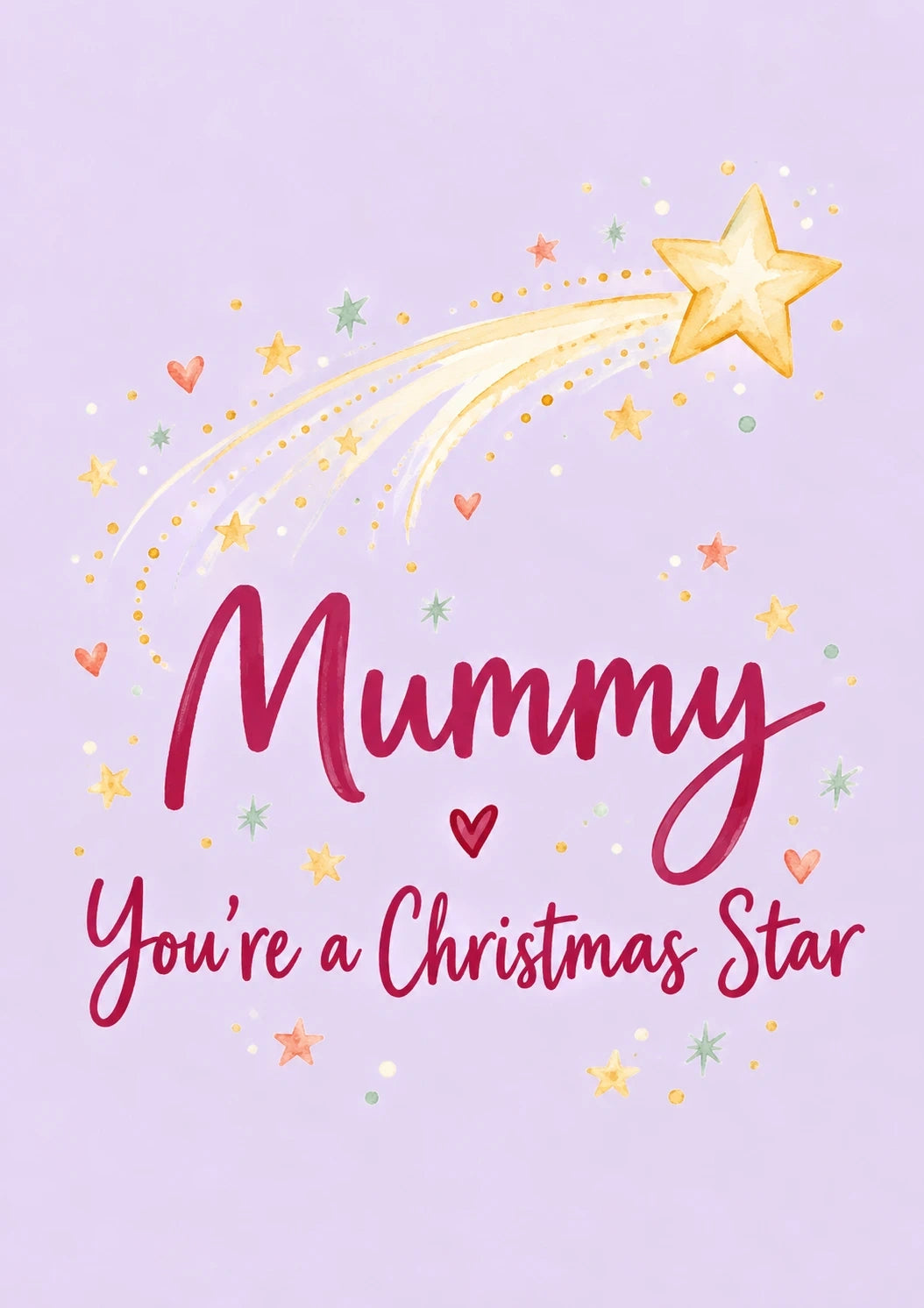Christmas - Personalised Card — with punch holes