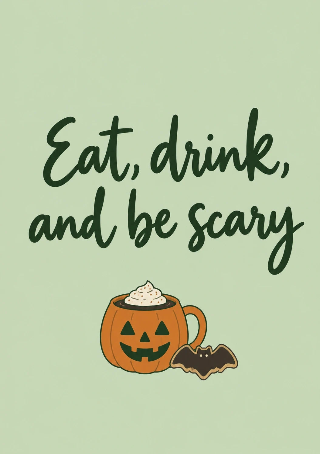 Halloween - Personalised Card — with punch holes
