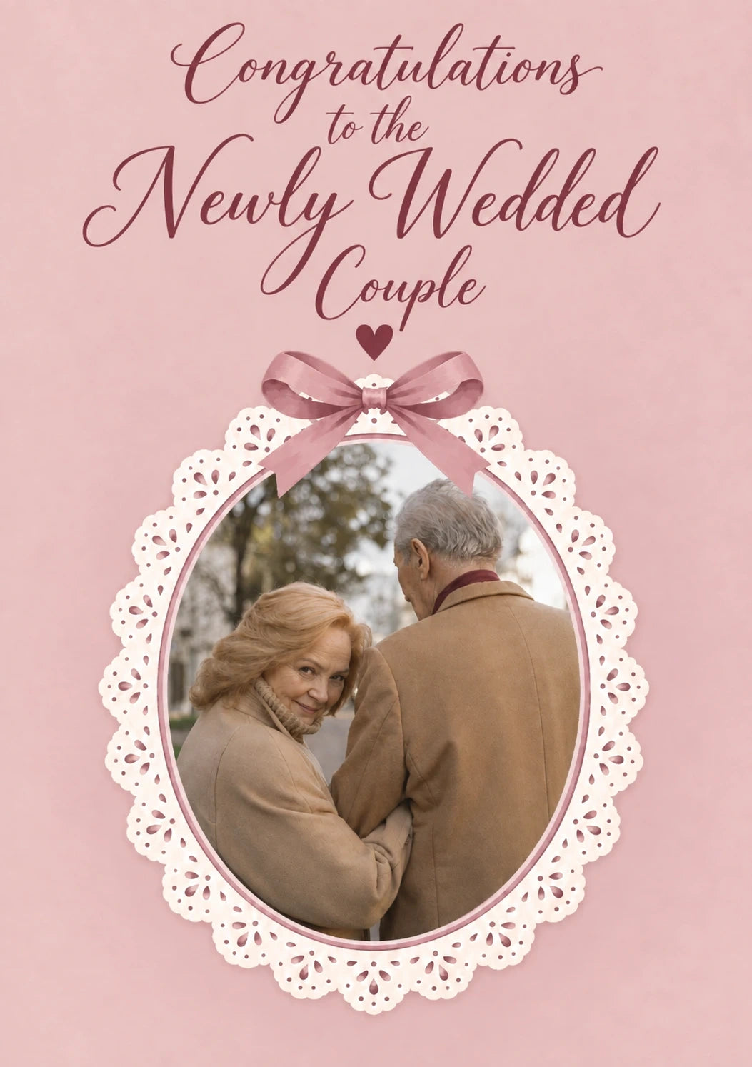 Weddings - Personalised Card — with punch holes