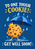 Load image into Gallery viewer, Get well soon! - Personalised Card — with punch holes
