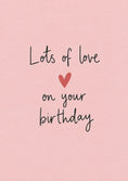 Load image into Gallery viewer, Birthdays - Personalised Card — with punch holes
