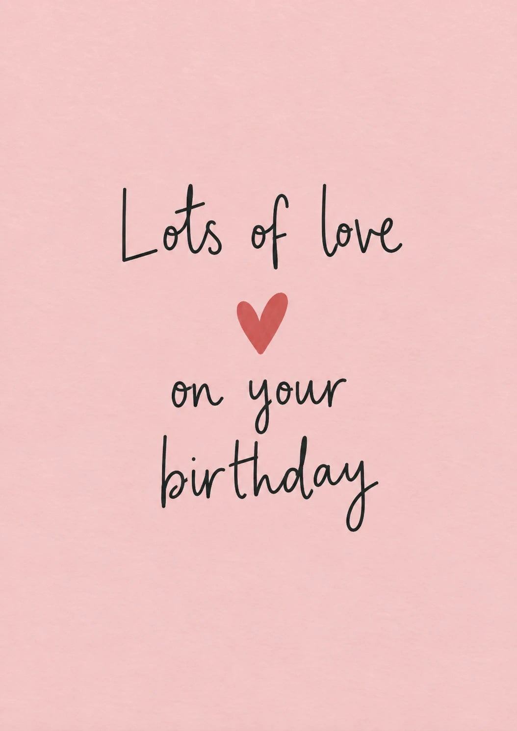 Birthdays - Personalised Card — with punch holes