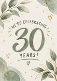Load image into Gallery viewer, Anniversary - Personalised Card — with punch holes
