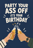 Load image into Gallery viewer, Birthdays - Personalised Card — with punch holes
