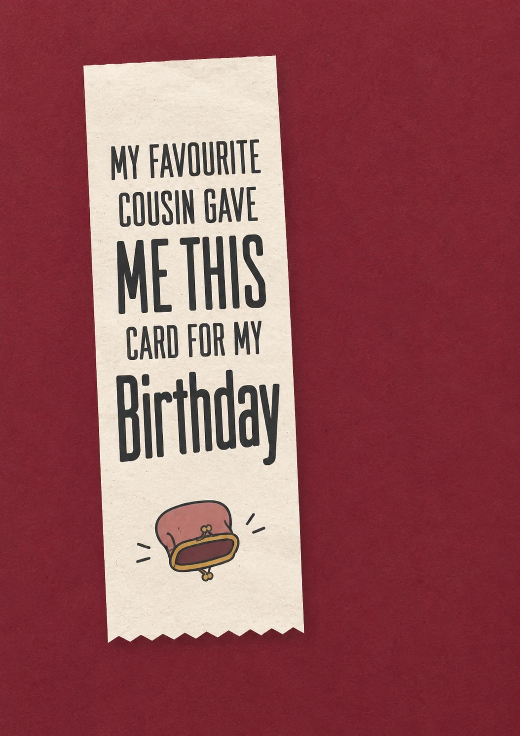 Birthdays - Personalised Card — with punch holes