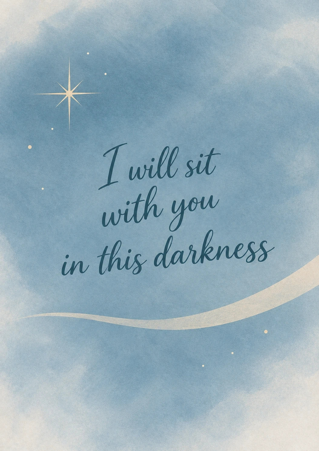 Sympathy - Personalised Card — with punch holes
