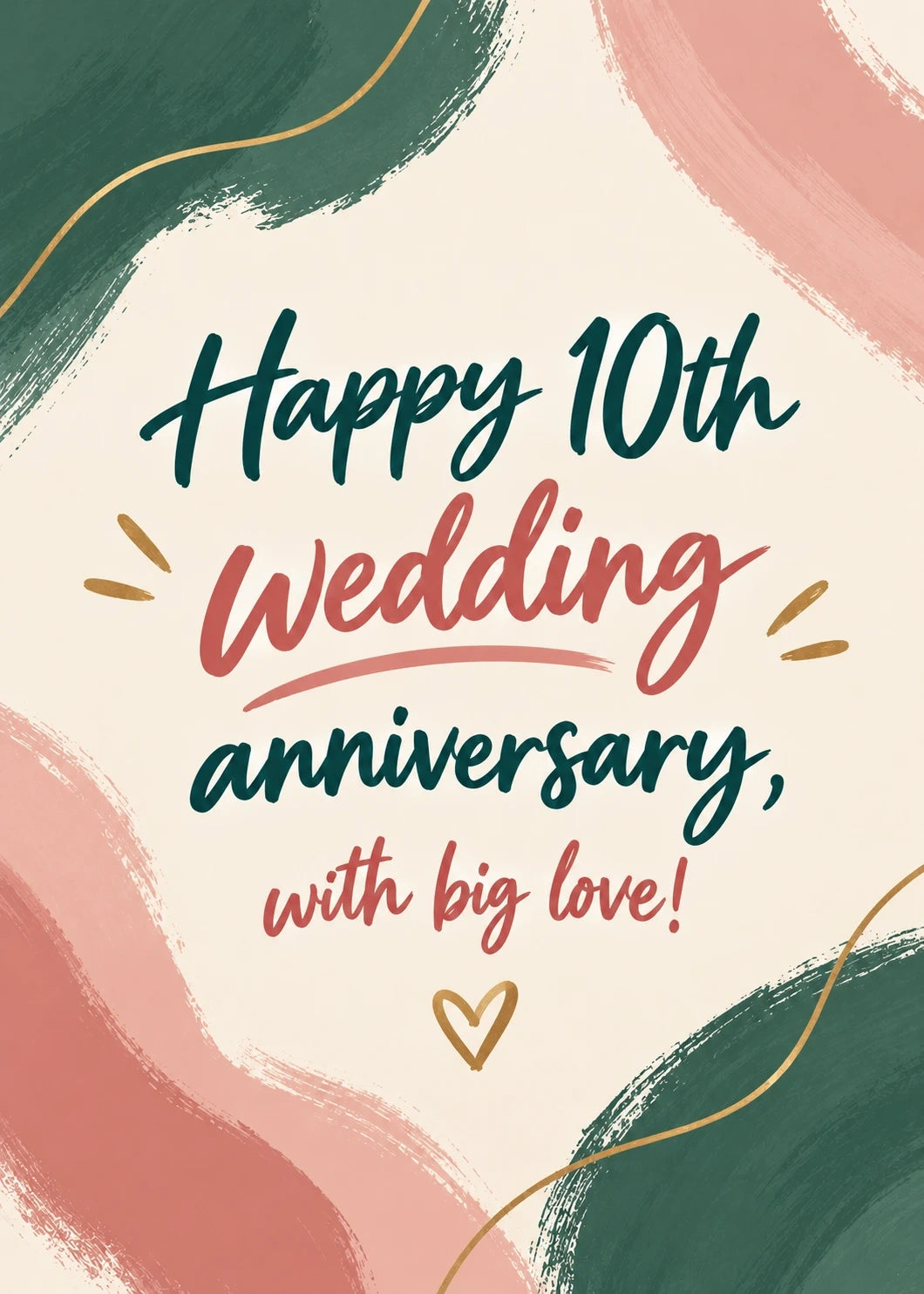 Anniversary - Personalised Card — with punch holes
