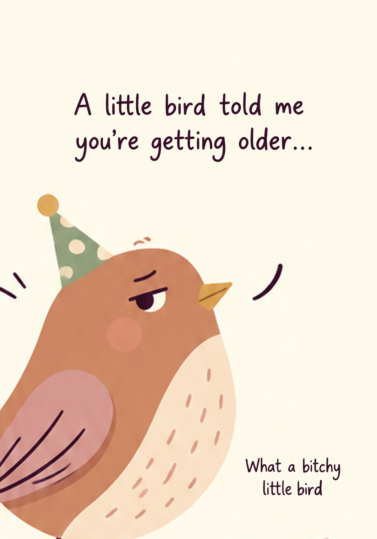 Birthdays - Personalised Card — with punch holes