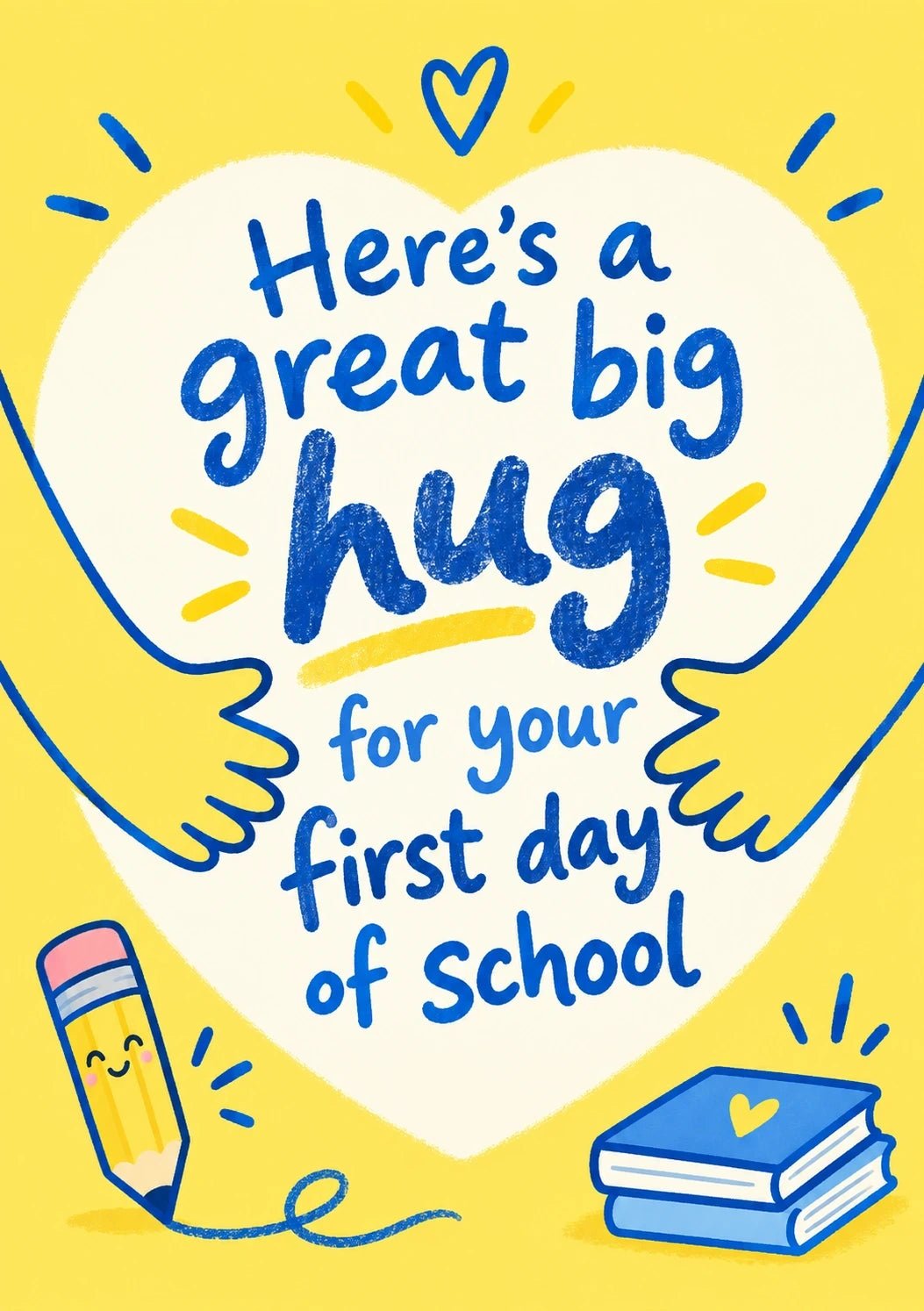 Back to school - Personalised Card — with punch holes