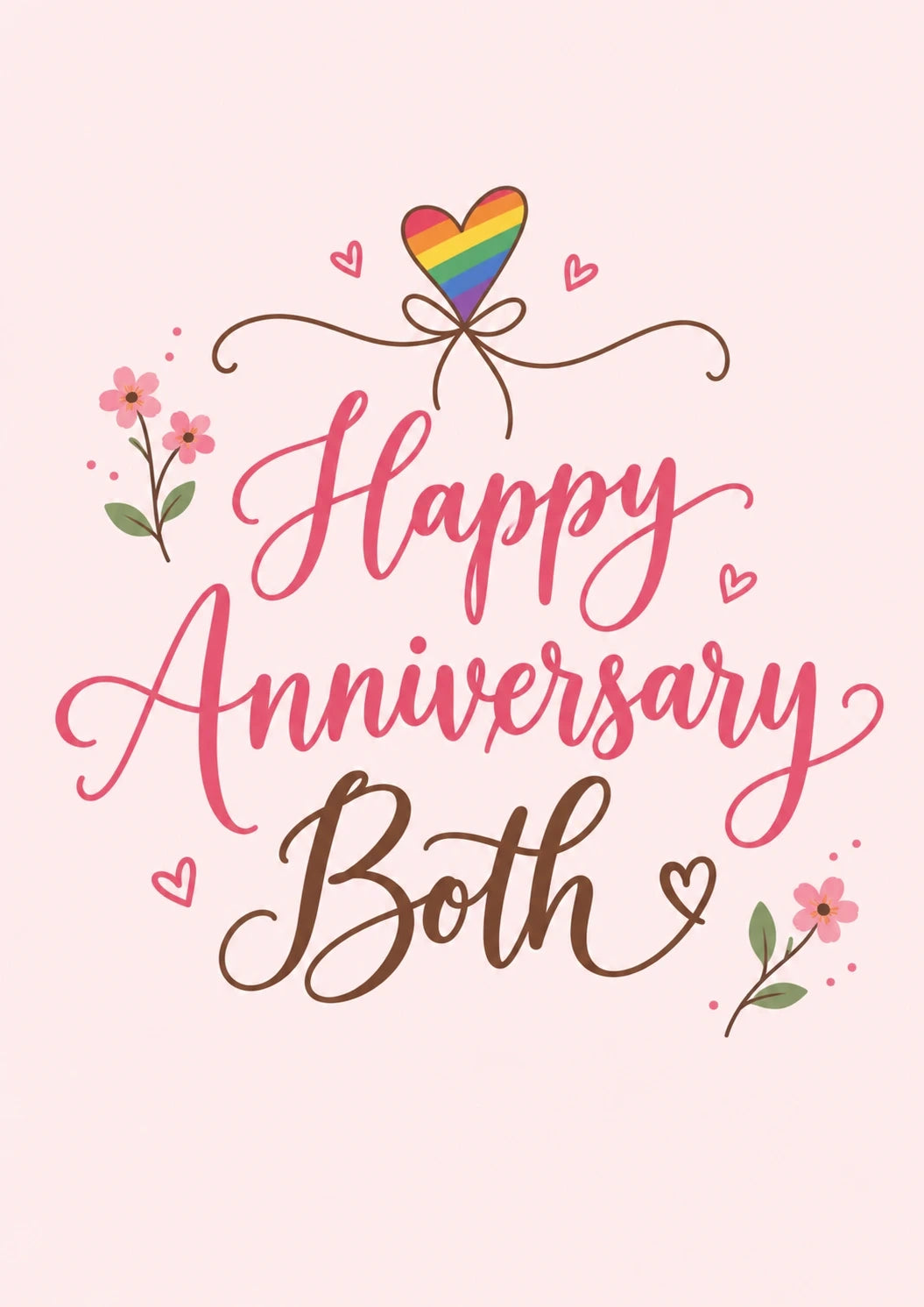 Anniversary - Personalised Card — with punch holes