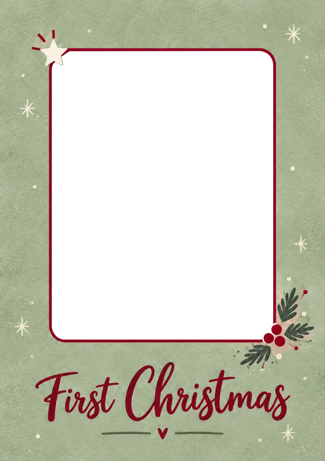 Christmas - Personalised Card — with punch holes