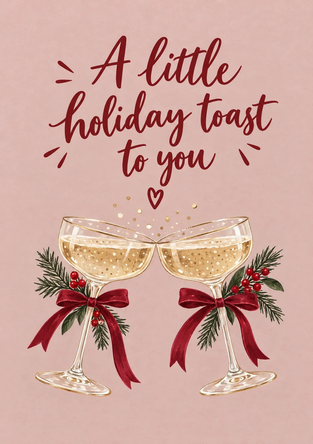 Christmas - Personalised Card — with punch holes