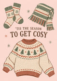 Load image into Gallery viewer, Cosy Knitted Christmas Jumper and Socks Birthday Card for Her
