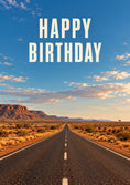 Load image into Gallery viewer, Australian Outback Road Happy Birthday Card for Him
