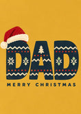 Load image into Gallery viewer, Dad Fair Isle Pattern Merry Christmas Card for Him
