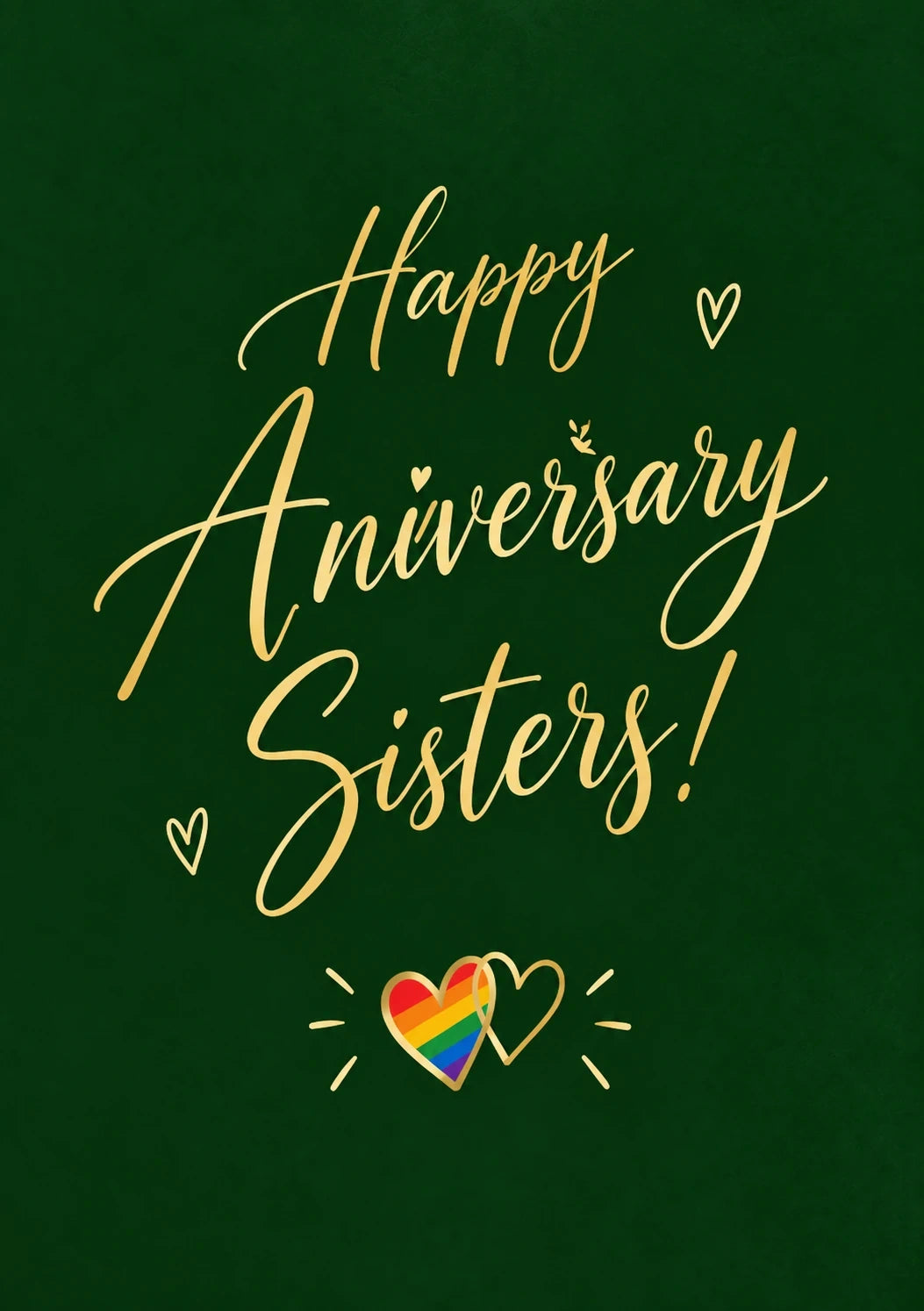 Anniversary - Personalised Card — with punch holes