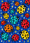 Load image into Gallery viewer, Colourful Ladybird Pattern Just Because Card
