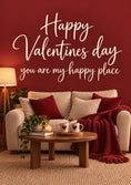Load image into Gallery viewer, Cosy Living Room You Are My Happy Place Valentine's Day Card for Husband
