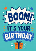 Load image into Gallery viewer, Birthdays - Personalised Card — with punch holes
