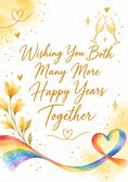 Load image into Gallery viewer, Anniversary - Personalised Card — with punch holes
