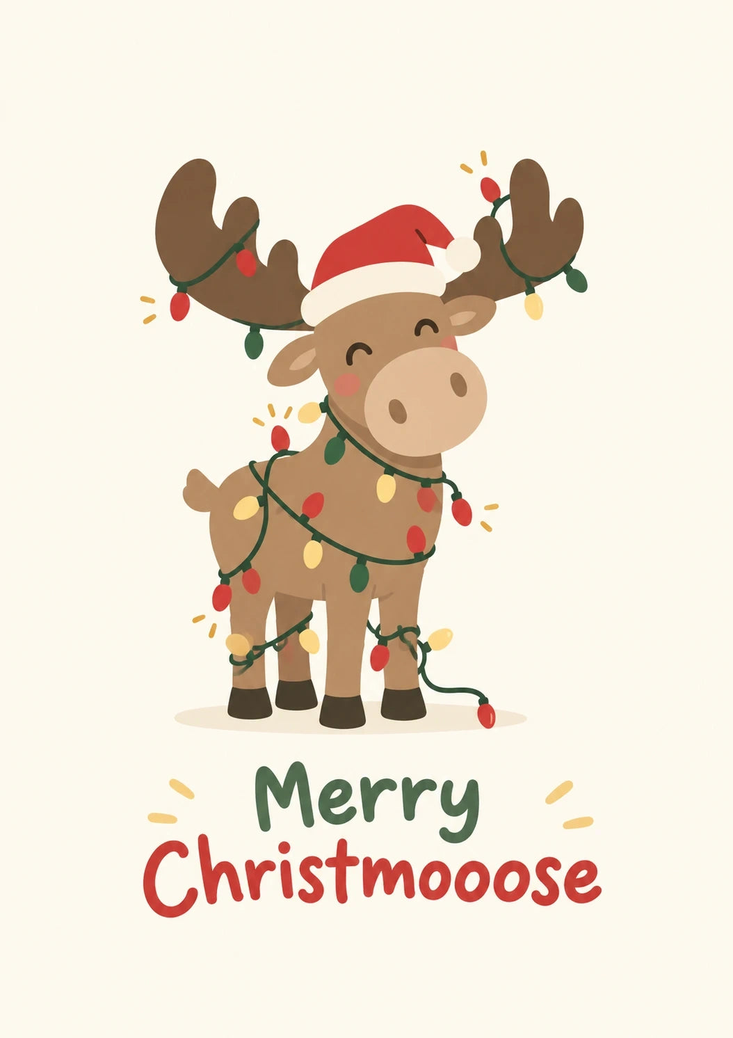 Christmas - Personalised Card — with punch holes