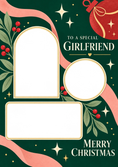 Load image into Gallery viewer, Christmas - Personalised Card — with punch holes
