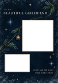 Load image into Gallery viewer, Christmas - Personalised Card — with punch holes
