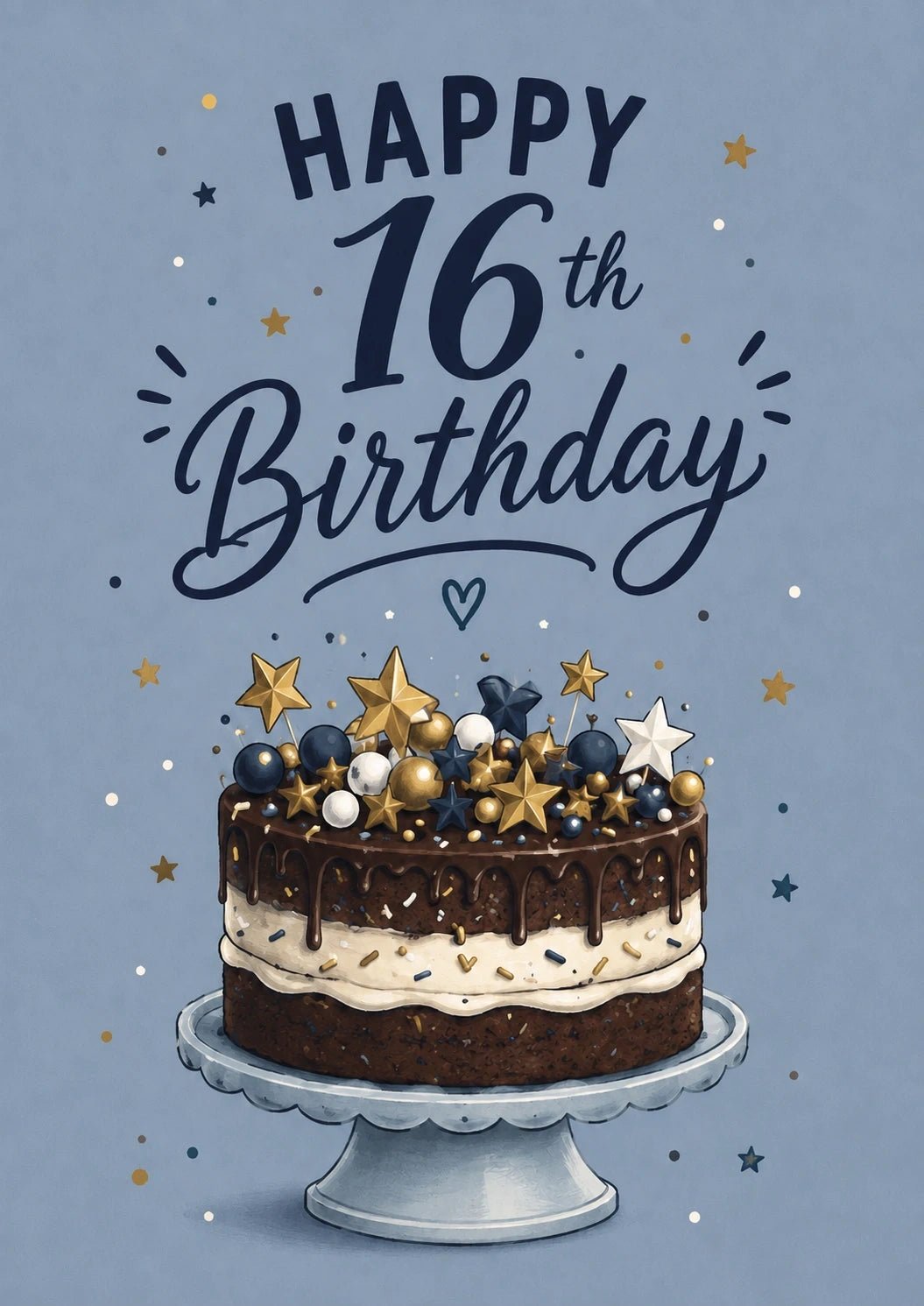 Birthdays - Personalised Card — with punch holes