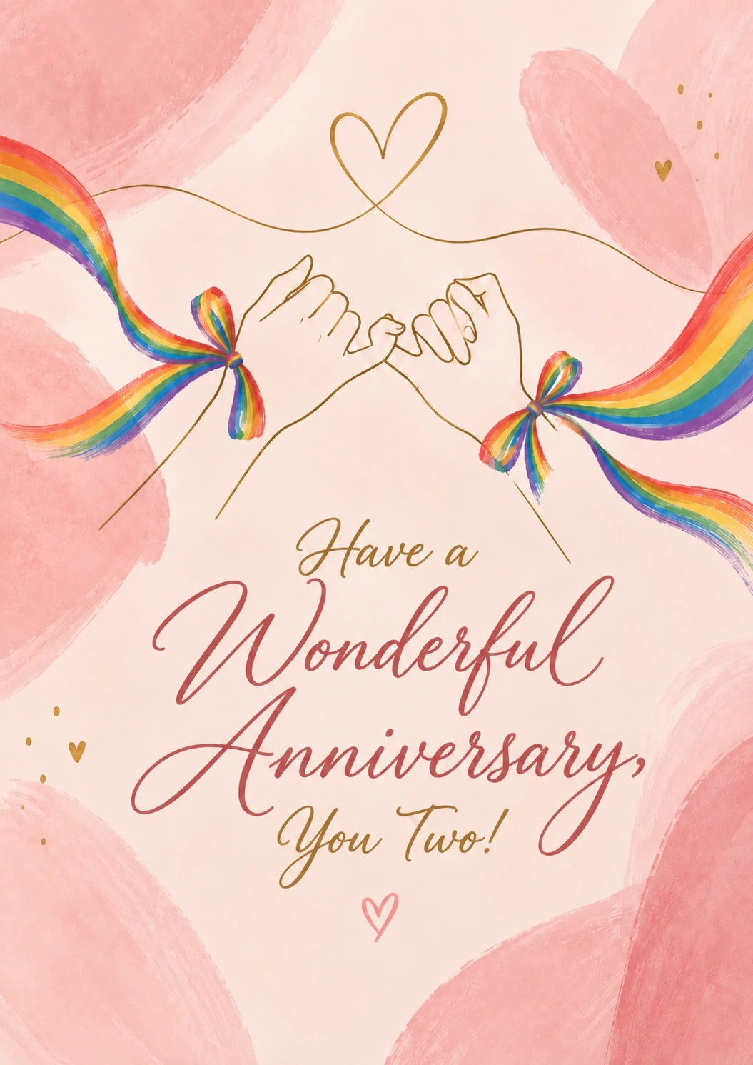 Anniversary - Personalised Card — with punch holes