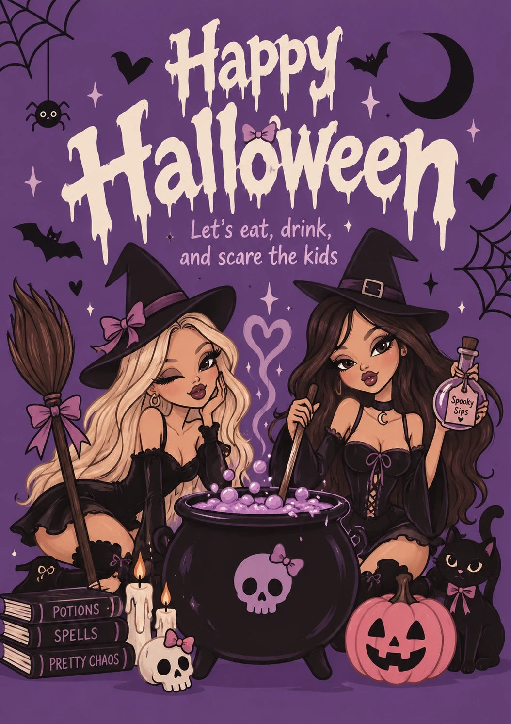 Halloween - Personalised Card — with punch holes