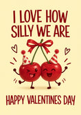 Load image into Gallery viewer, Valentine's day - Personalised Card — with punch holes
