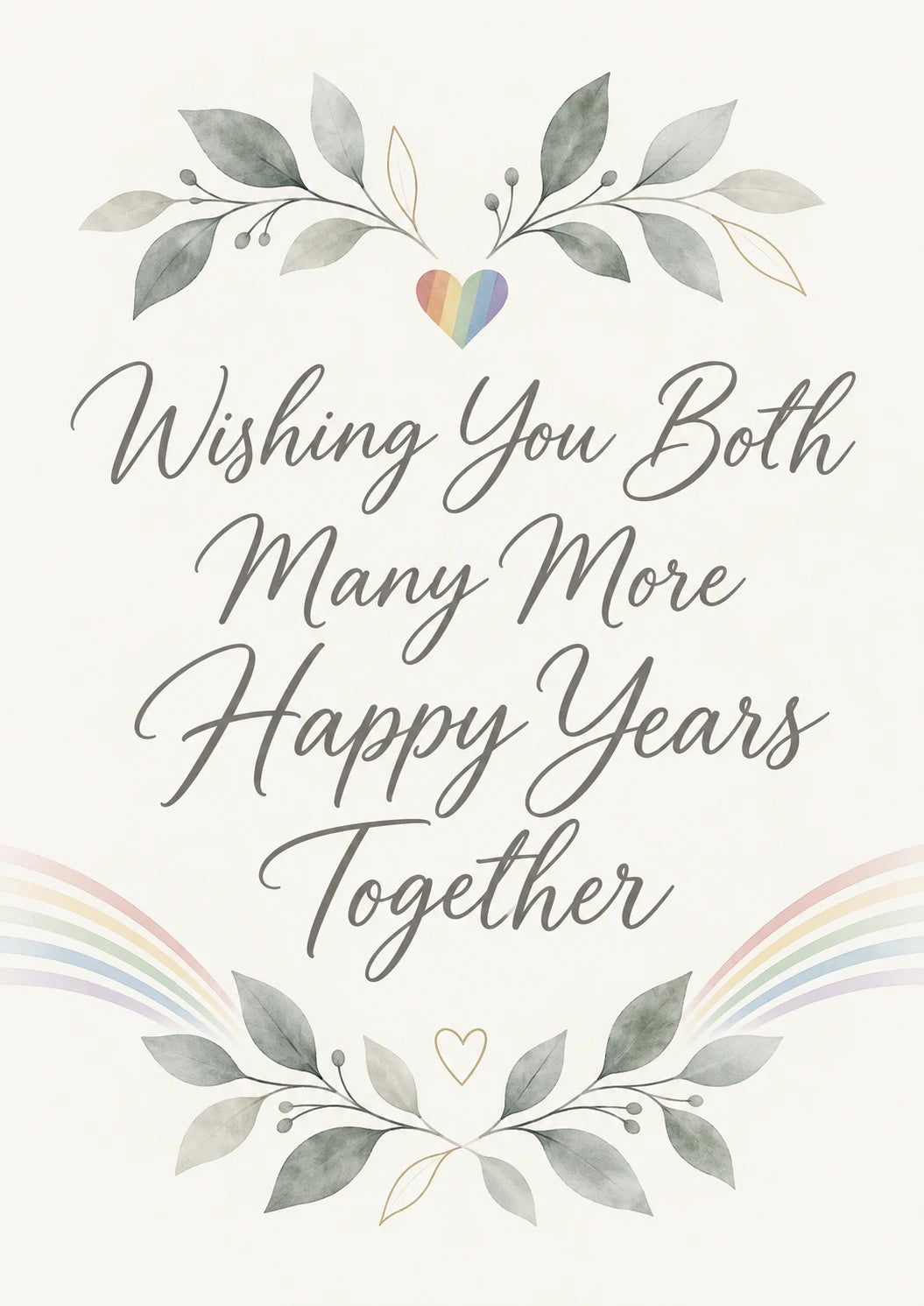 Anniversary - Personalised Card — with punch holes