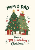Load image into Gallery viewer, Christmas - Personalised Card — with punch holes
