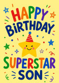 Load image into Gallery viewer, Birthdays - Personalised Card — with punch holes

